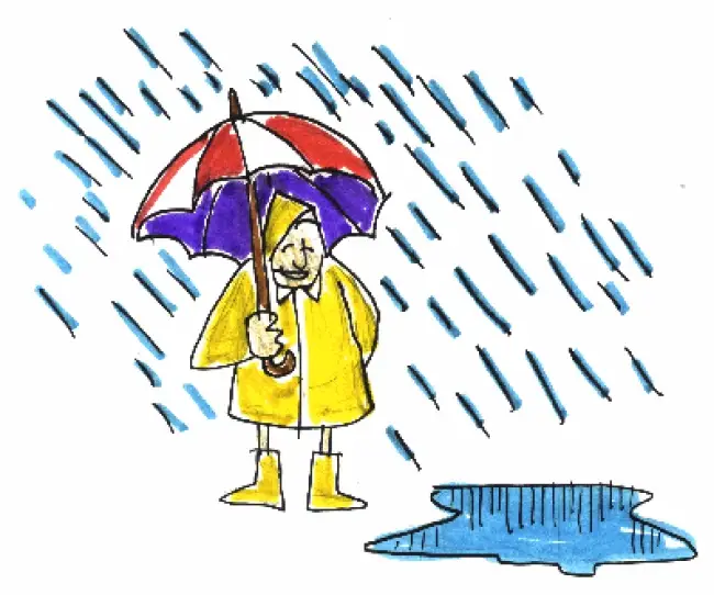 bajo la lluvia